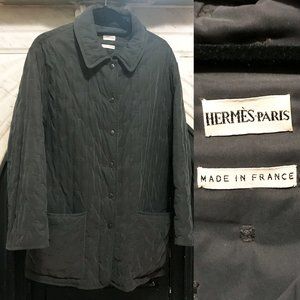 Hermes vintage quilted padded jacket